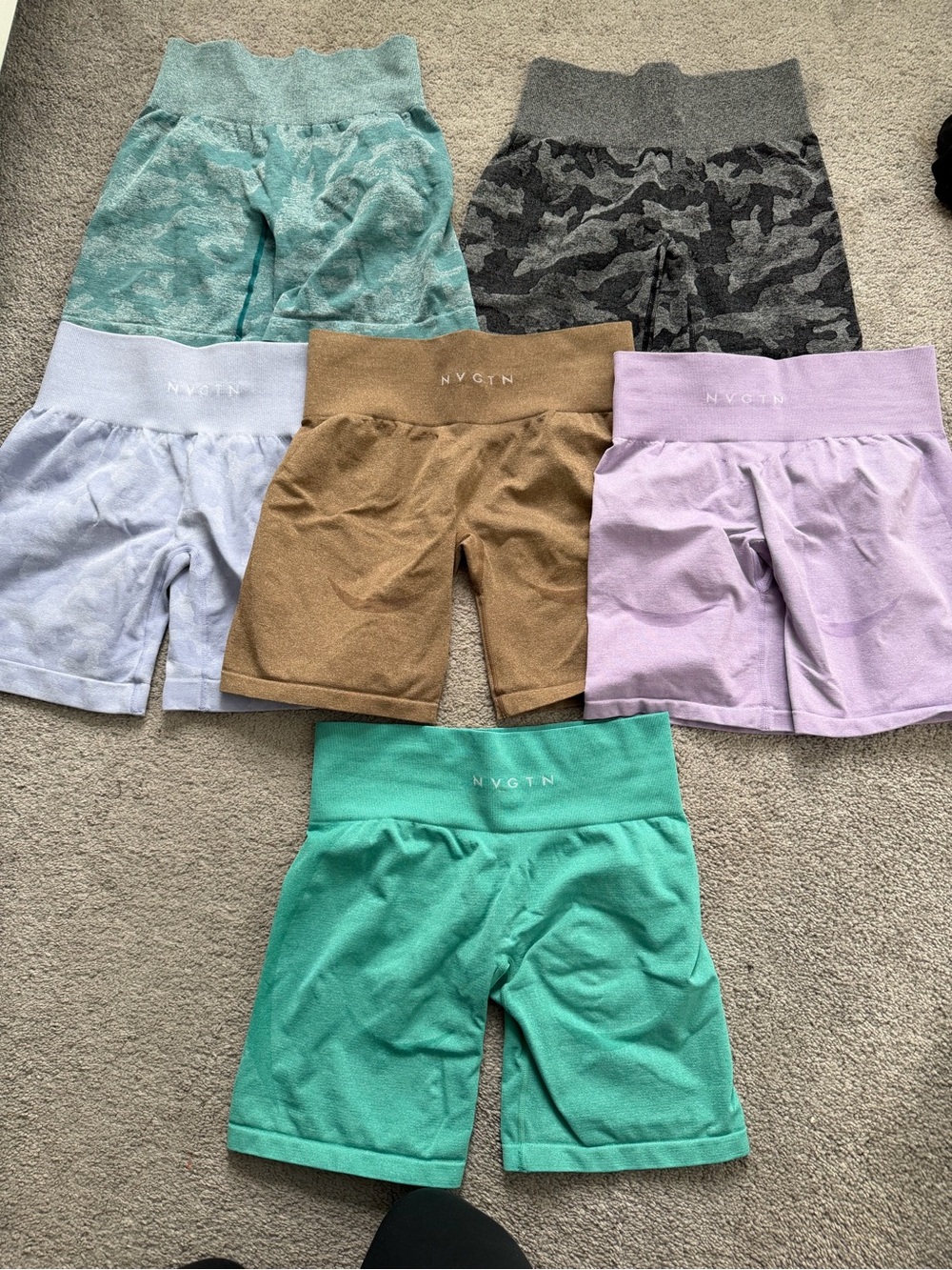 NVGTN' High-Waist Active Shorts — bundle